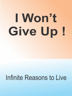 cover image of I Wont Give Up!